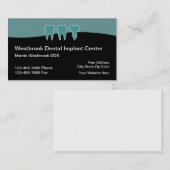 Moderne Zahnärztliche Visitenkarten werden eingefü Visitenkarte (Vorne/Hinten)