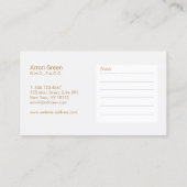 Moderne Zahnarztpraxis Erinnerung Terminkarte (Rückseite)