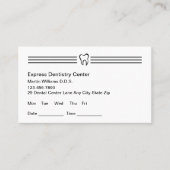 Moderne Zahnarztpraxis - Neue Karten (Vorderseite)