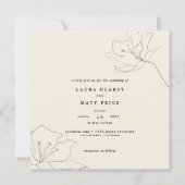 Moderne, zarte Eggshell Floral Wedding (Vorderseite)