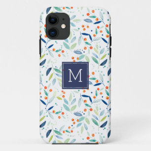 Moderne zarte Pastelltöne Botanisches Muster Case-Mate iPhone Hülle