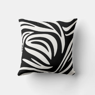 Moderne Zebra Streifen Abstraktes Design Kissen