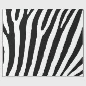 Moderne Zebra Streifen Schwarz-Weiß Cool Abstrakt Geschenkpapier (Flach)