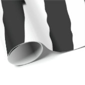 Moderne Zebra Streifen Schwarz-Weiß Cool Abstrakt Geschenkpapier (Rolleneckpunkt)