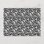 Moderne Zebra Stripe Wedding Tischnummer Card (Rückseite)