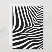 Moderne Zebra Stripes Gold 50 Jahre Hochzeit Einladung (Rückseite)