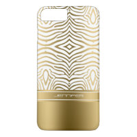 Moderne Zebrastreifen in Weiß und Gold