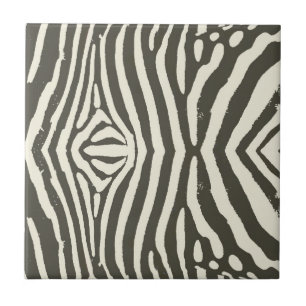 Moderne Zebrastreifen-Tierdruckmuster Fliese