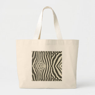 Moderne Zebrastreifen-Tierdruckmuster Jumbo Stoffbeutel