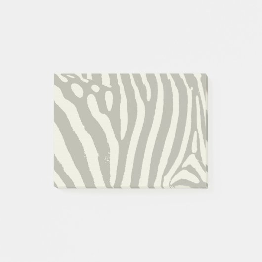 Moderne Zebrastreifen-Tierdruckmuster Post-it Klebezettel (Vorderseite)