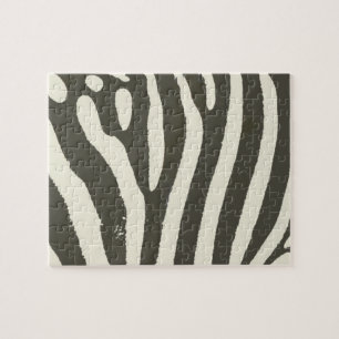 Moderne Zebrastreifen-Tierdruckmuster Puzzle