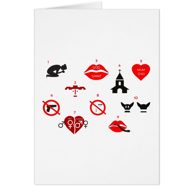 moderne zehn Gebote (Vorne)