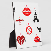 moderne zehn Gebote Fotoplatte (Seite)