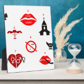 moderne zehn Gebote Fotoplatte (Seite)