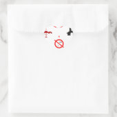 moderne zehn Gebote Herz-Aufkleber (Tasche)