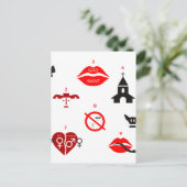 moderne zehn Gebote Postkarte (Stehend Vorderseite)