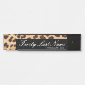 Moderne Zeichen für das Türschild Leopard Print (Vorderseite )