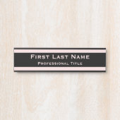 Moderne Zeichen für die Türsignatur hellrosa Türschild (Vorderseite )