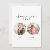 Moderne Zeit, als wir Foto Tischnummer waren (Vorderseite)