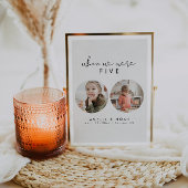 Moderne Zeit, als wir Foto Tischnummer waren