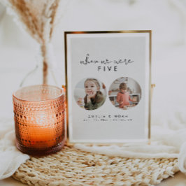 Moderne Zeit, als wir Foto Tischnummer waren