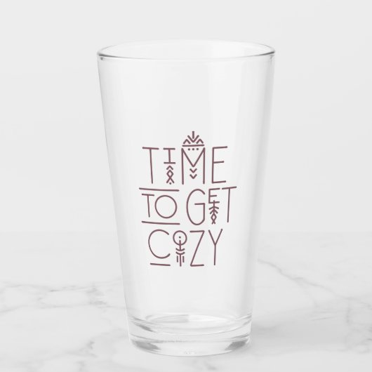 Moderne Zeit für gemütliche Gestaltung Glas (Vorderseite)