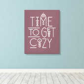 Moderne Zeit für gemütliche Gestaltung Leinwanddruck (Insitu (Holzboden))