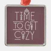 Moderne Zeit für gemütliche Gestaltung Ornament Aus Metall (Vorne)