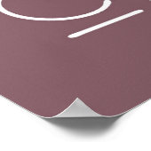 Moderne Zeit für gemütliche Gestaltung Poster (Ecke)