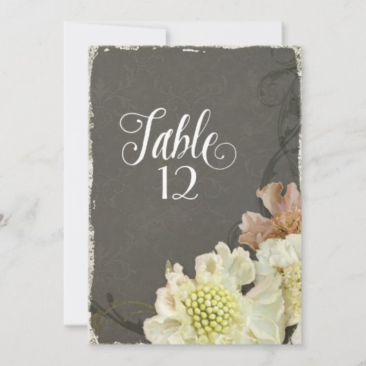 Moderne zeitgenössische Blume Scabiosa Hochzeit im (Vorderseite)