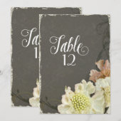 Moderne zeitgenössische Blume Scabiosa Hochzeit im (Vorne/Hinten)