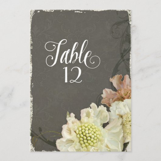 Moderne zeitgenössische Blume Scabiosa Hochzeit im (Vorderseite)