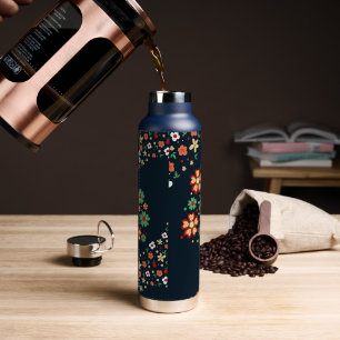 Moderne zeitgenössische Blumenwasserflasche Trinkflasche