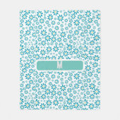 Moderne zeitgenössische Daisy-Blume Fleecedecke (Vorderseite)