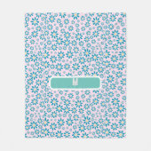 Moderne zeitgenössische Daisy-Blume Fleecedecke (Vorderseite)