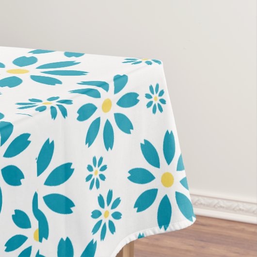 Moderne zeitgenössische Daisy-Blume Tischdecke (Beispiel)