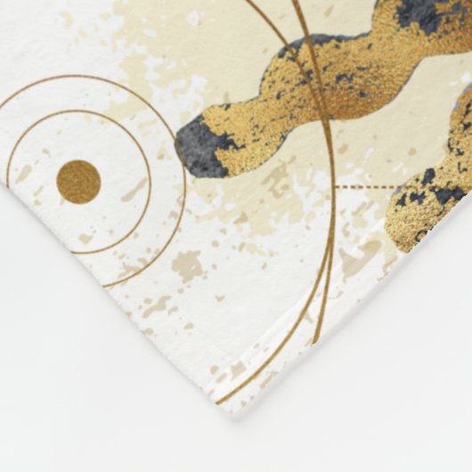 Moderne zeitgenössische Halloween-Hexe 3 Fleecedecke (Ecke)