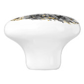 Moderne zeitgenössische Halloween-Hexe Keramikknauf (Seitenansicht)