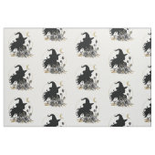 Moderne zeitgenössische Halloween-Hexe Stoff (Yard (91,4 cm))