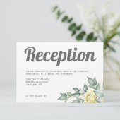 Moderne, zeitgenössische Hochzeit mit gelbem Aquar Begleitkarte (Stehend Vorderseite)