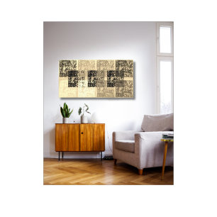 Moderne zeitgenössische Kunst auf gespannter Leinw Leinwanddruck
