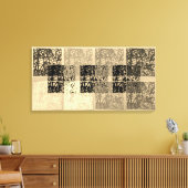 Moderne zeitgenössische Kunst gestresste Canvas Pr Leinwanddruck (Insitu (Wohnzimmer))