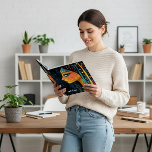 Moderne zeitgenössische stilvolle Notizbuch-Dame Notizblock
