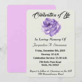 Moderne zeitlose Minimalistische Feier des Lebens Einladung