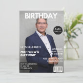 Moderne Zeitschrift Cover für ihn 56. Einladung (Stehend Vorderseite)