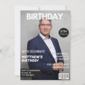 Moderne Zeitschrift Cover für ihn 56. Einladung (Vorderseite)