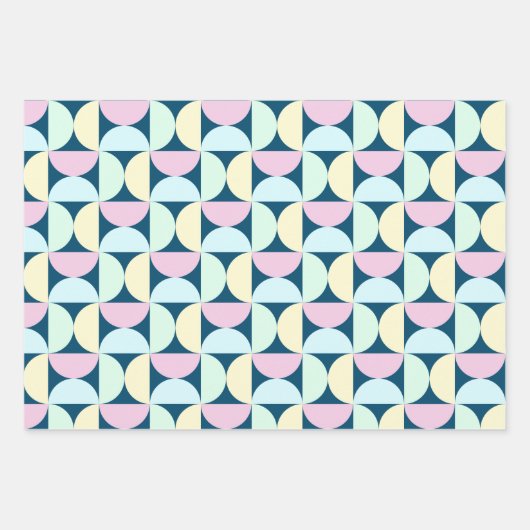 Moderne Zeitschriften des Mittelalters Abstrakt Geschenkpapier Set (Vorderseite 2)