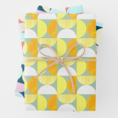 Moderne Zeitschriften des Mittelalters Abstrakt Geschenkpapier Set (Beispiel)