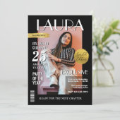 Moderne Zeitschriftenabdeckung für Geburtstage, Po Einladung (Stehend Vorderseite)