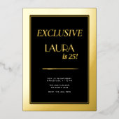 Moderne Zeitschriftenabdeckung für Geburtstage, Po Folieneinladung (Vorderseite)